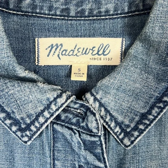 Madewell Denim Dress Size Small - Picture 3 of 6